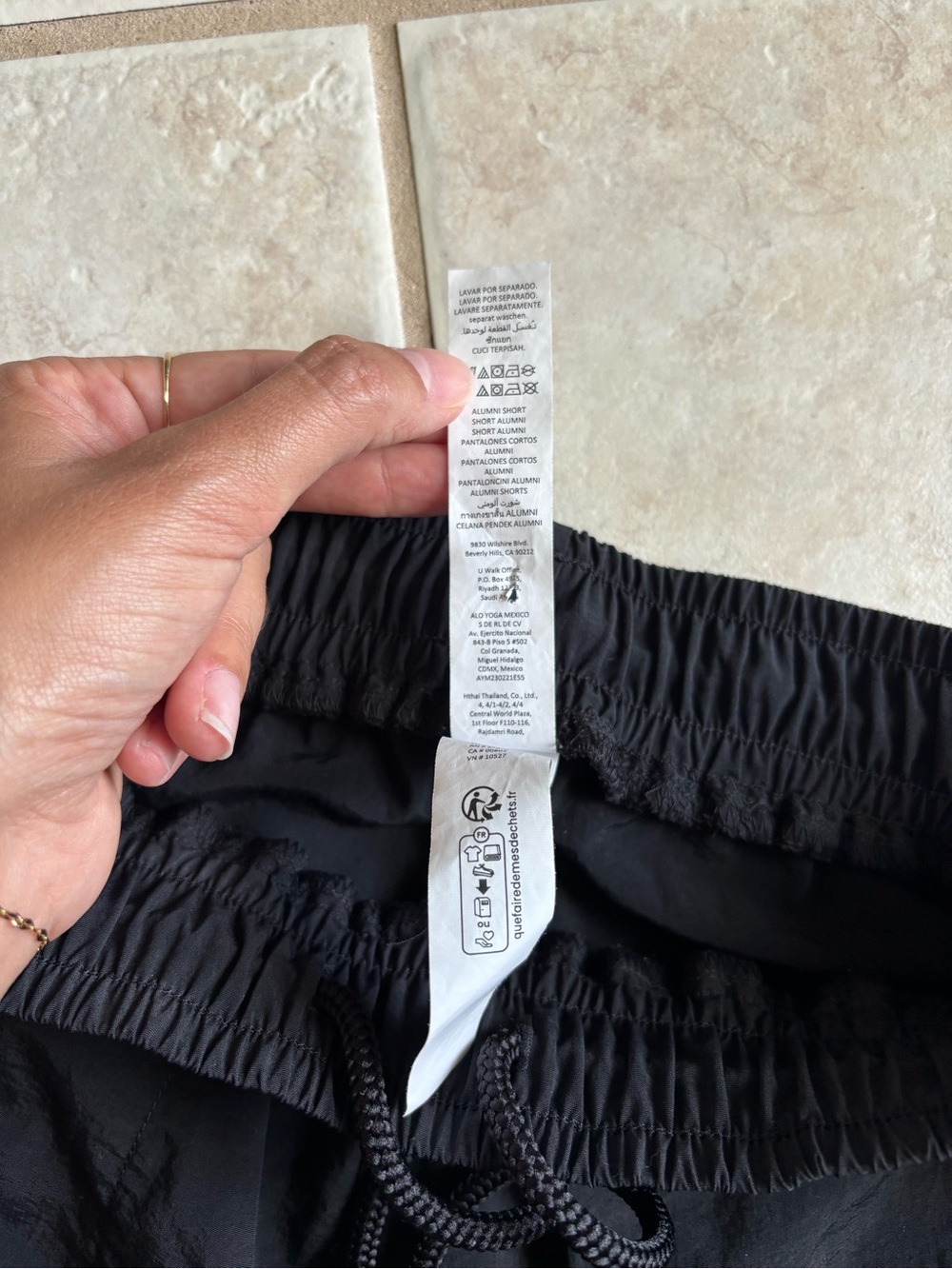 Alo Women's Alumni Black Shorts - Picture 4 of 5
